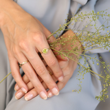 Indische Sonne Peridot Ring Golden - Spirit of Liebs