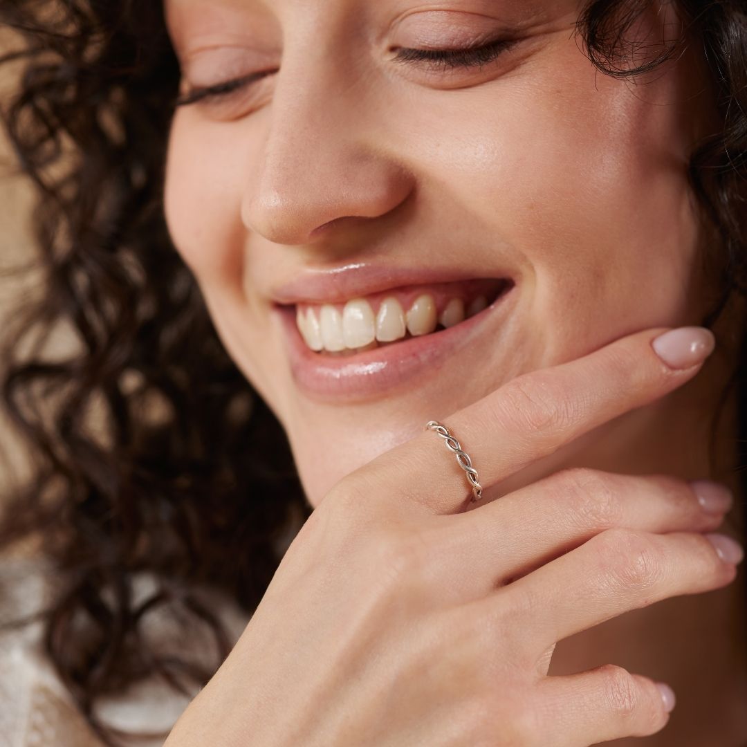 Infinity Ring Silber