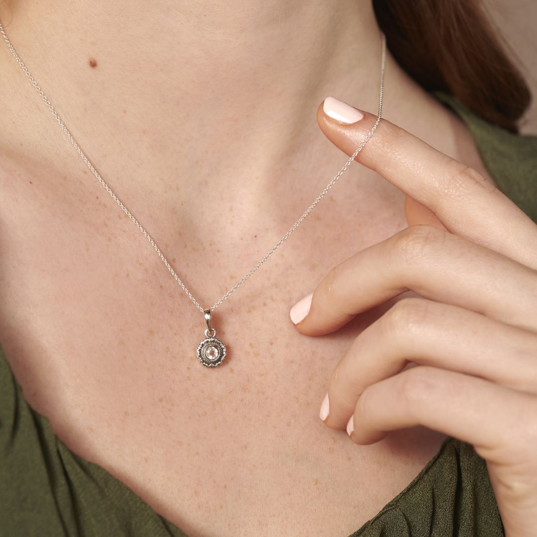 Inka Mondstein Charm Silber
