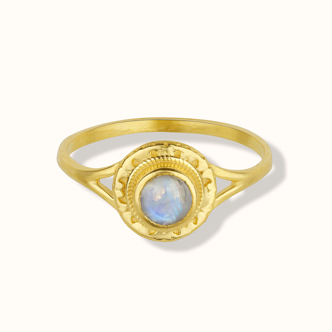 Inka Mondstein Ring Golden