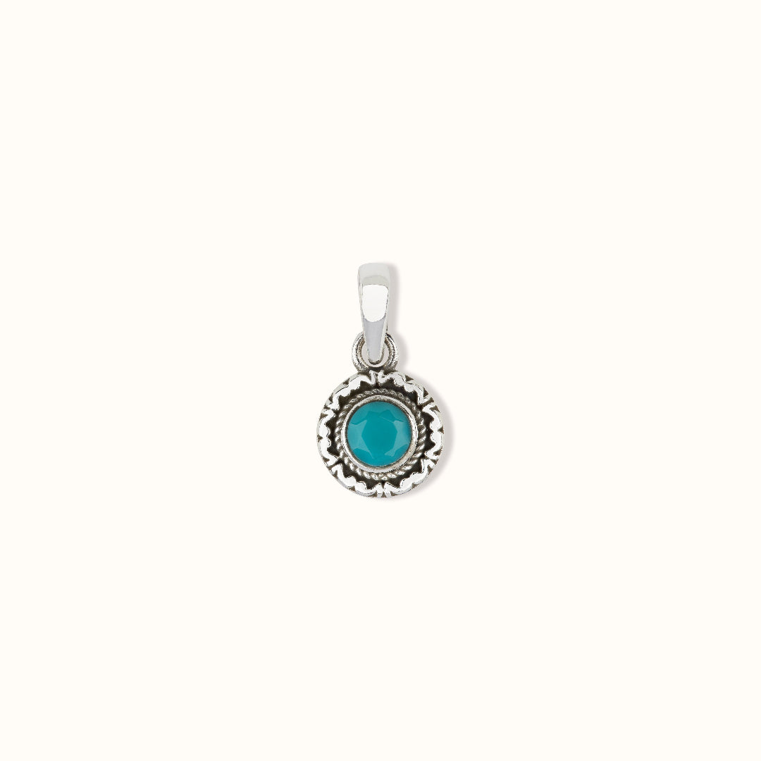Inka Türkenit Charm Silber
