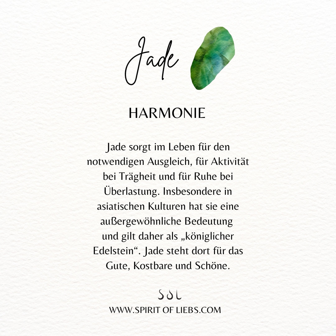 Waage Jade Ohrstecker Silber
