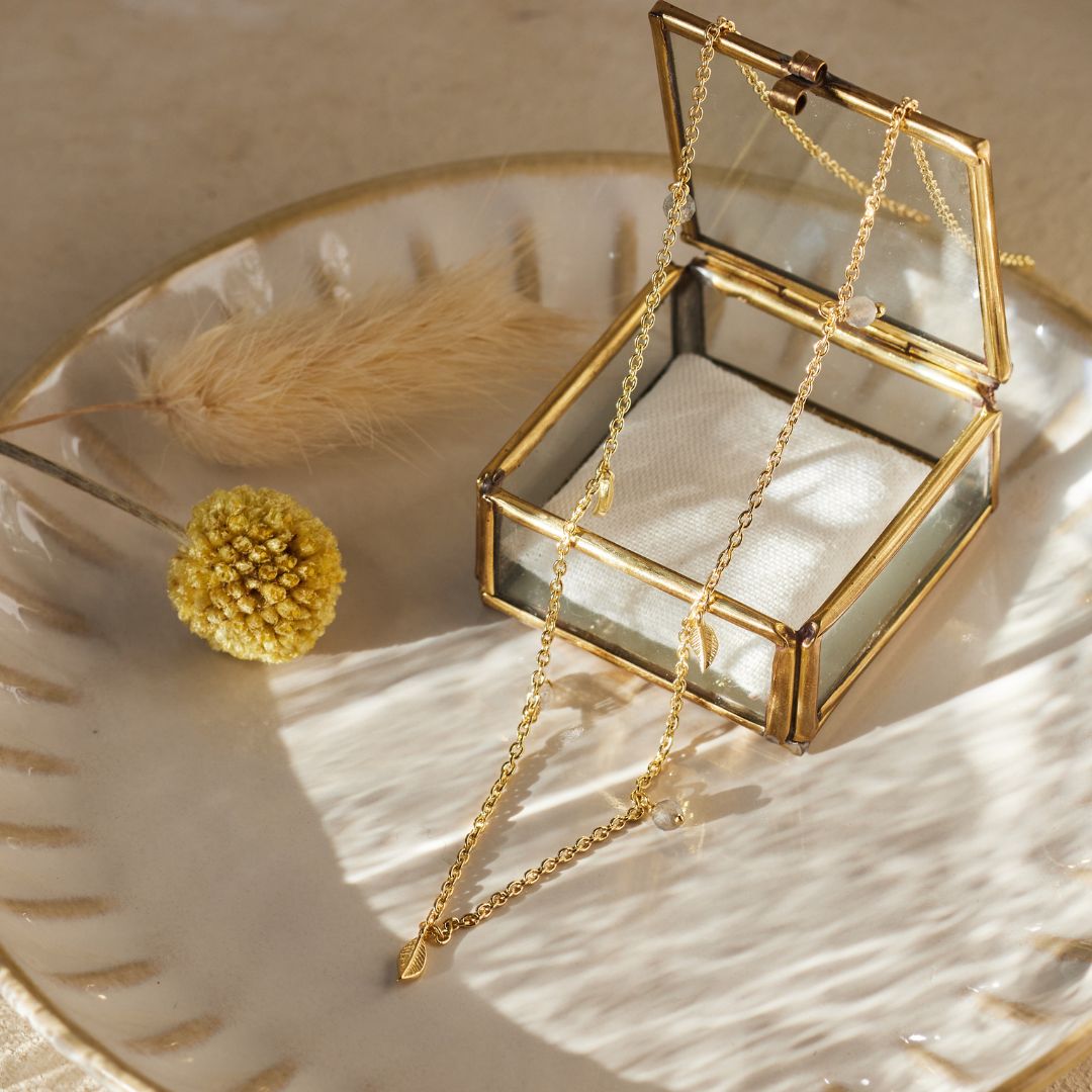 Juna Labradorit Kette Golden