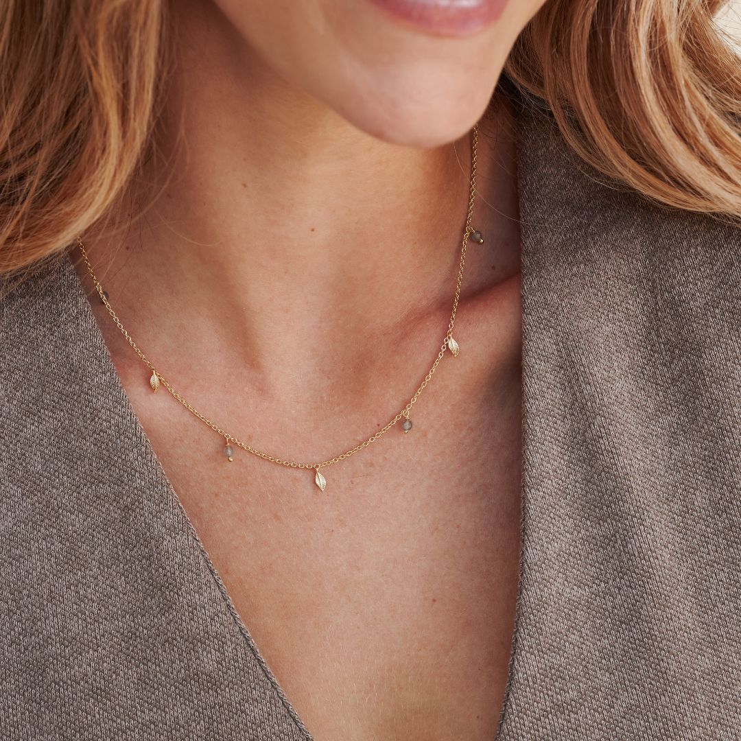 Juna Labradorit Kette Golden