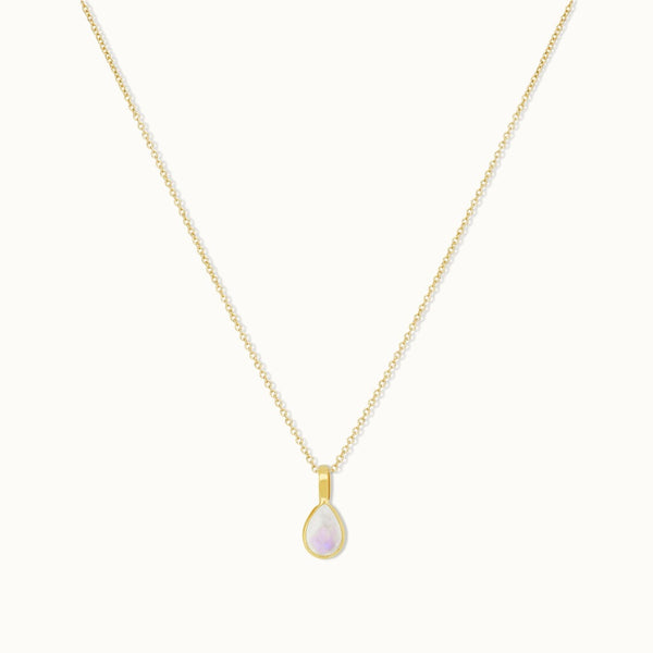 Jungfrau Mondstein Charm Golden - Spirit of Liebs