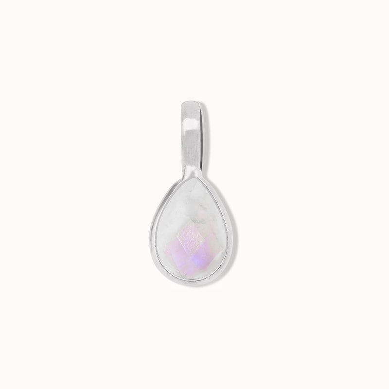 Jungfrau Mondstein Charm Silber - Spirit of Liebs