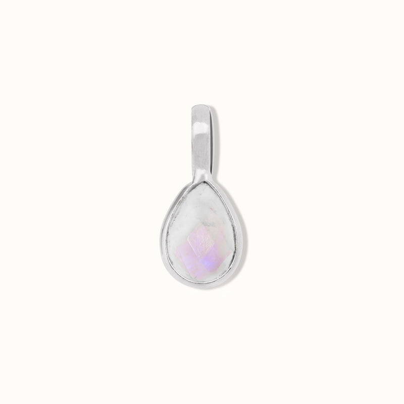 Jungfrau Mondstein Charm Silber