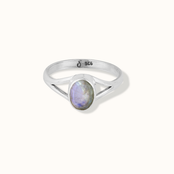 Kaleo Mondstein Ring Silber - Spirit of Liebs