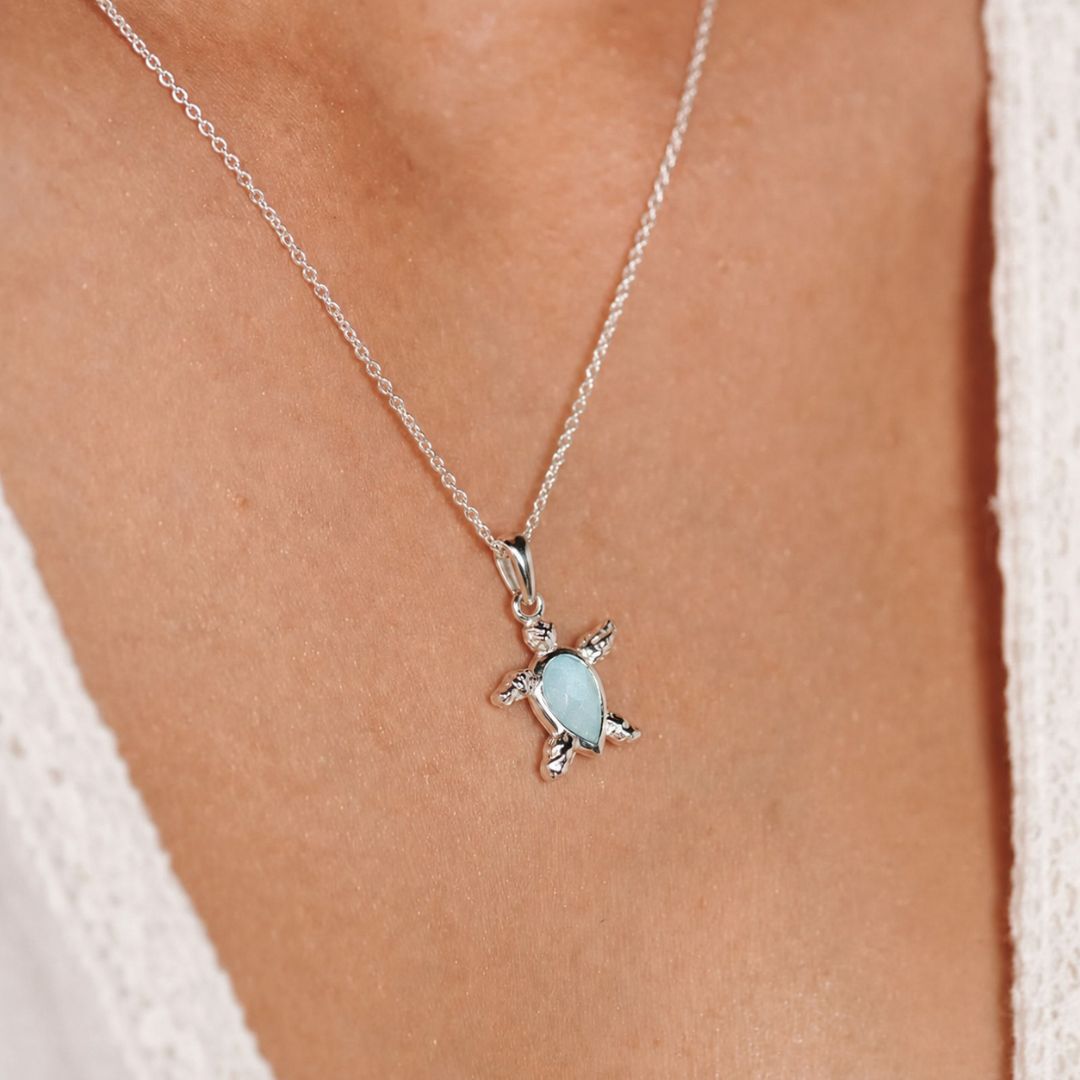 Kassiopeia Aquamarin Charm Silber (Limited Edition)