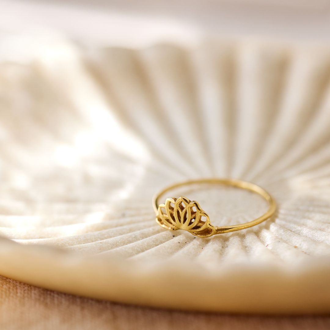 Padma Lotus Ring Golden