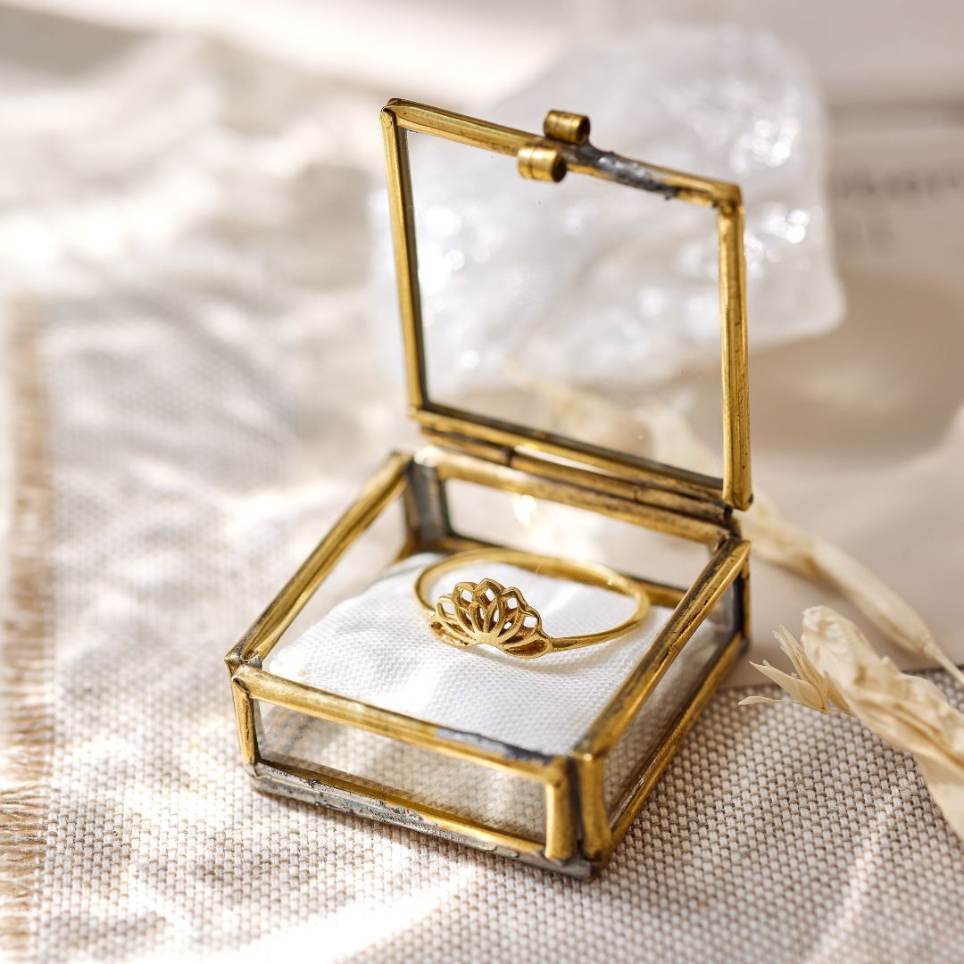 Padma Lotus Ring Golden