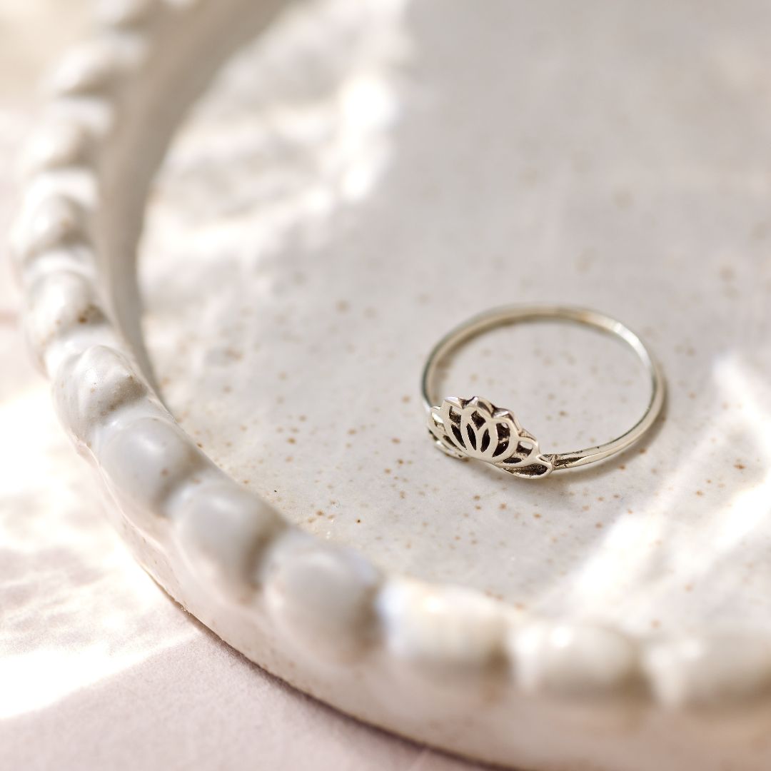 Padma Lotus Ring Silber