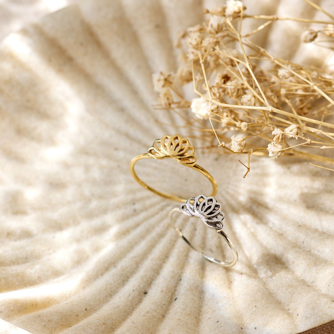 Padma Lotus Ring Golden