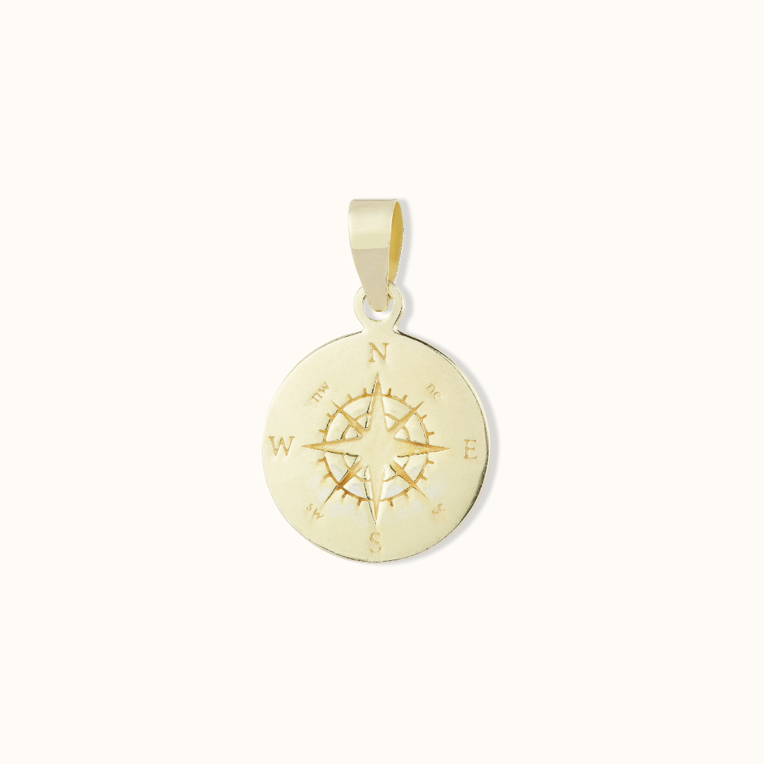 Kompass Charm Golden - Spirit of Liebs