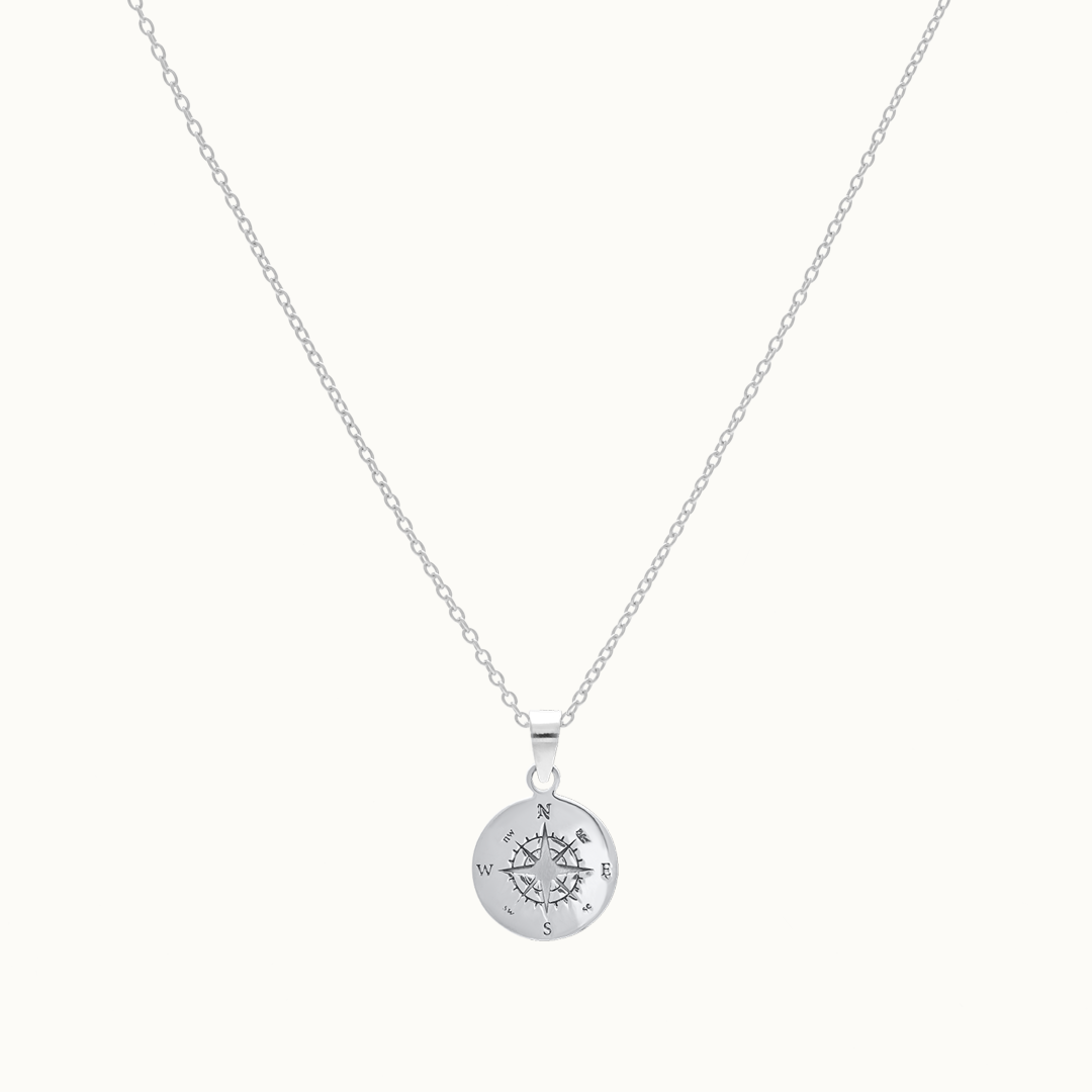 Kompass Charm Silber - Spirit of Liebs