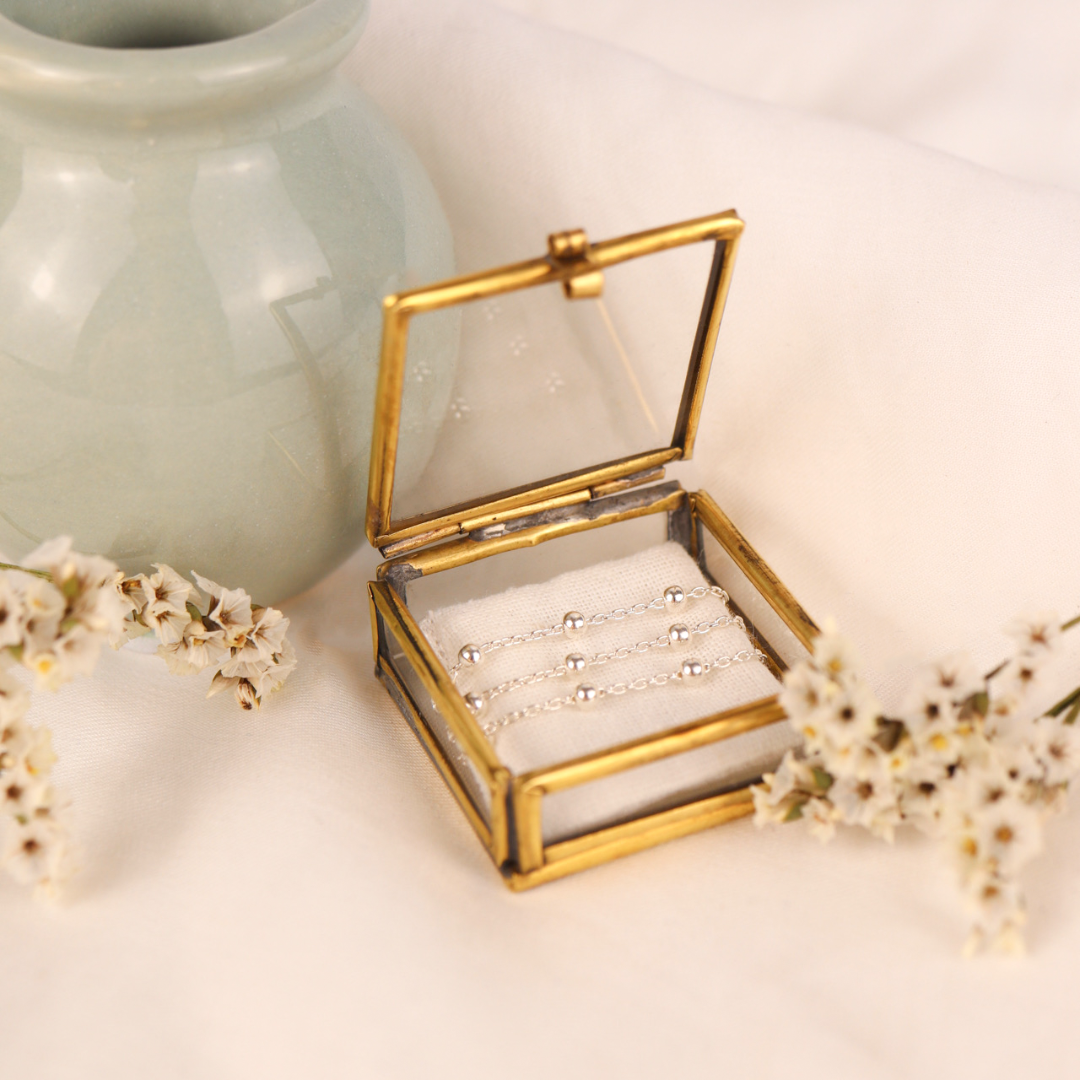 Kosmos Fußkettchen Silber - Spirit of Liebs