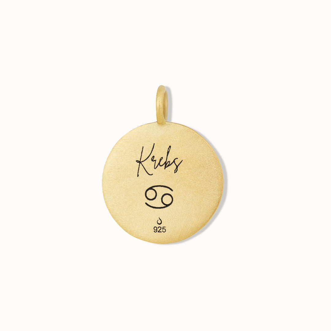 Krebs Münzen Charm Golden - Spirit of Liebs