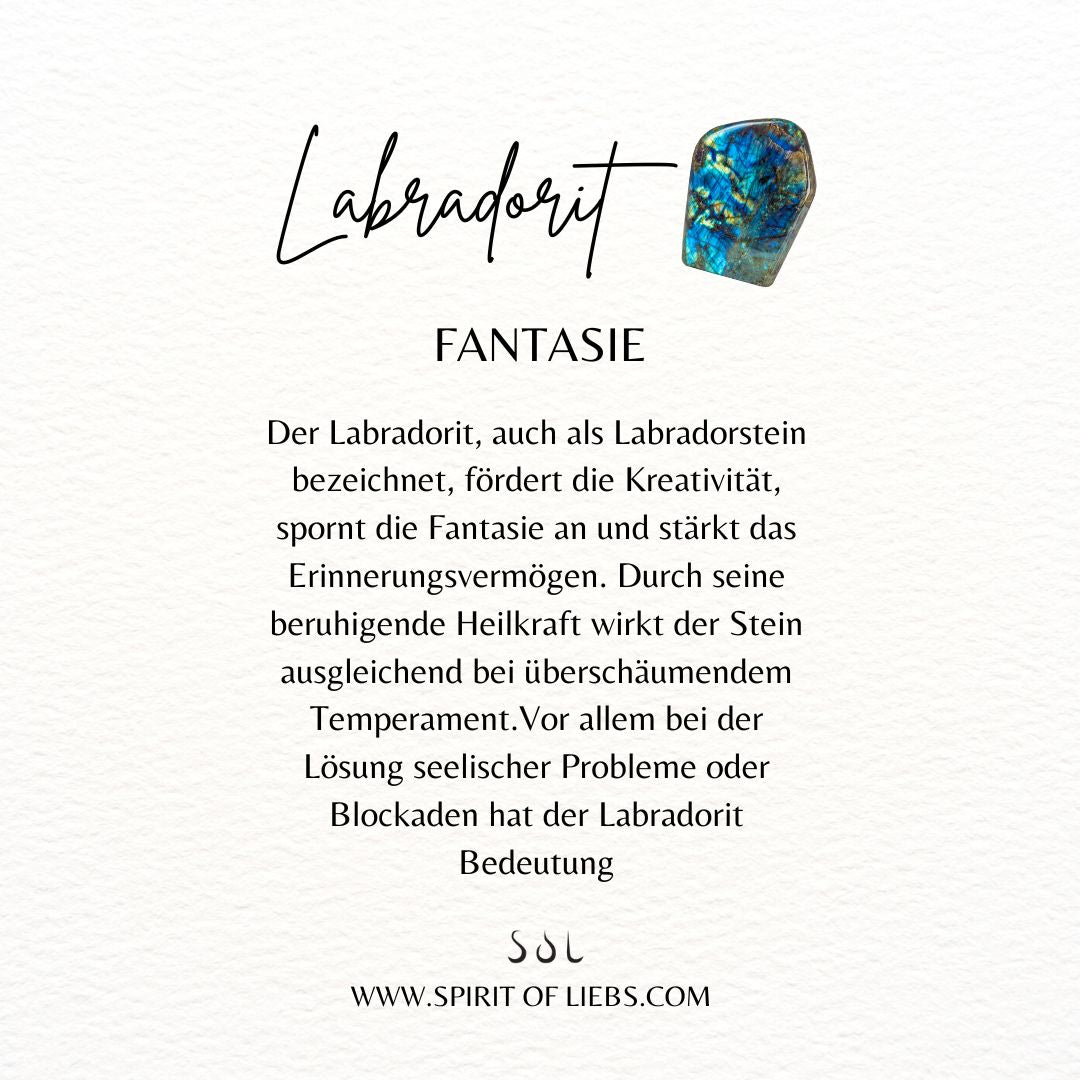 Indische Sonne Labradorit Ohrstecker Silber - Spirit of Liebs