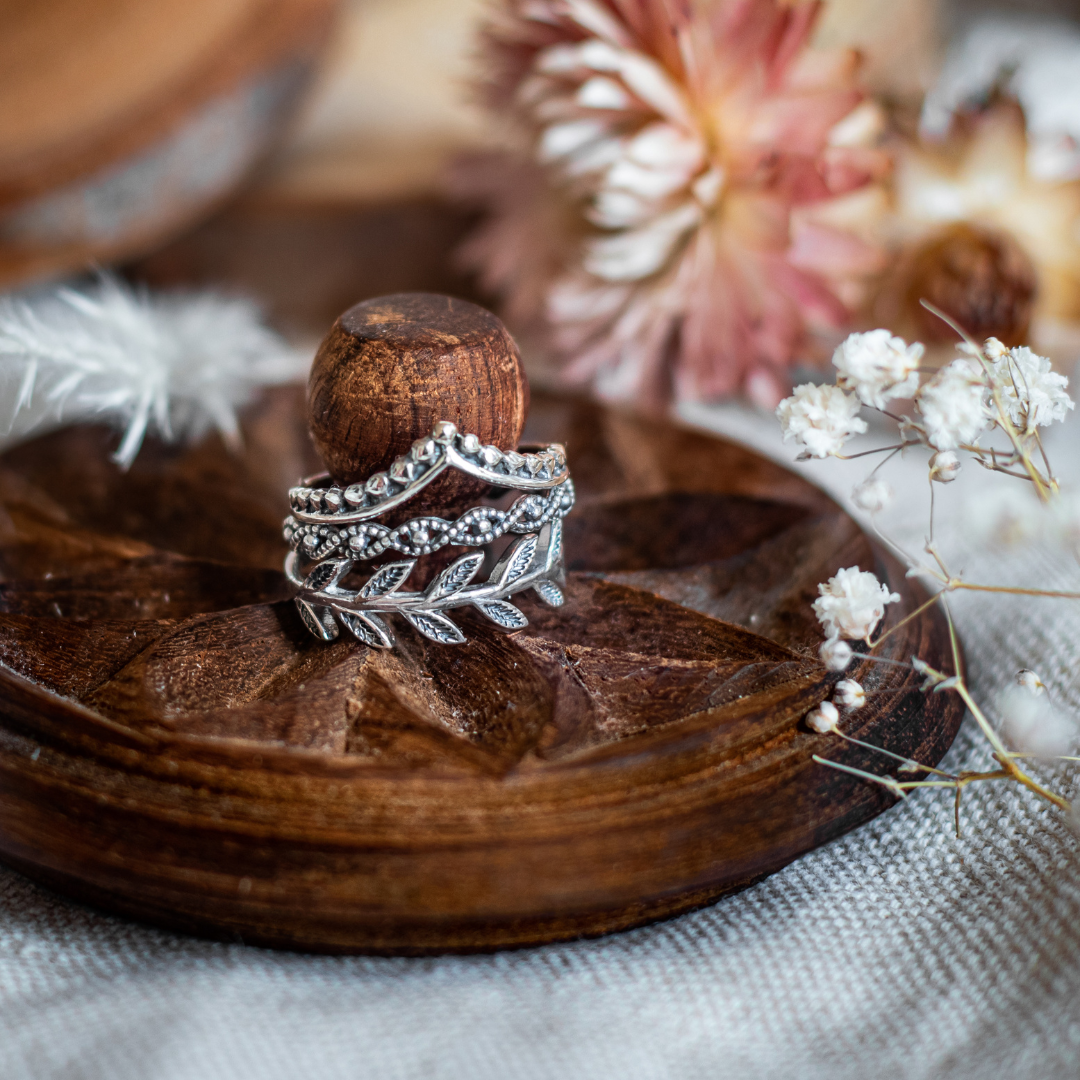Laurel Ring Silber