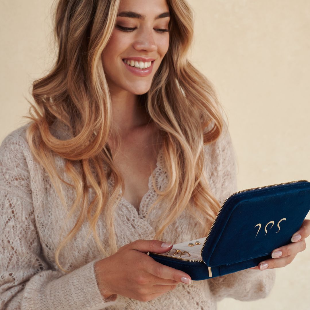 Lily Schmuckkästchen/ Reiseetui (navy)