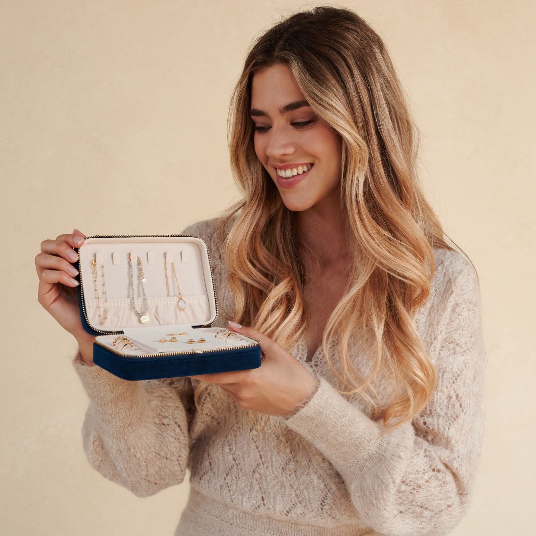 Lily Schmuckkästchen/ Reiseetui (navy)