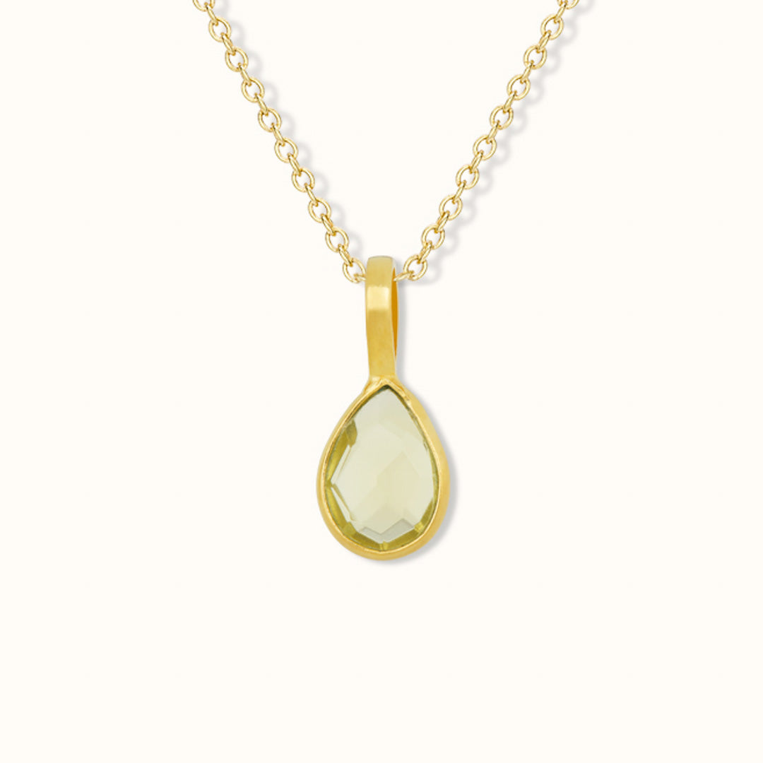 Löwe Citrin Charm Golden