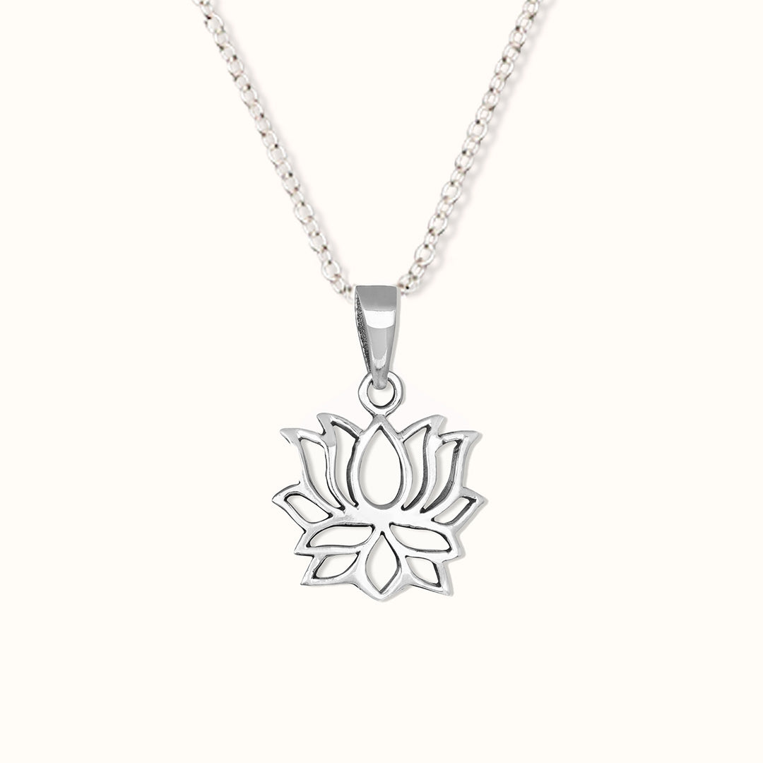 Lotus Charm Silber