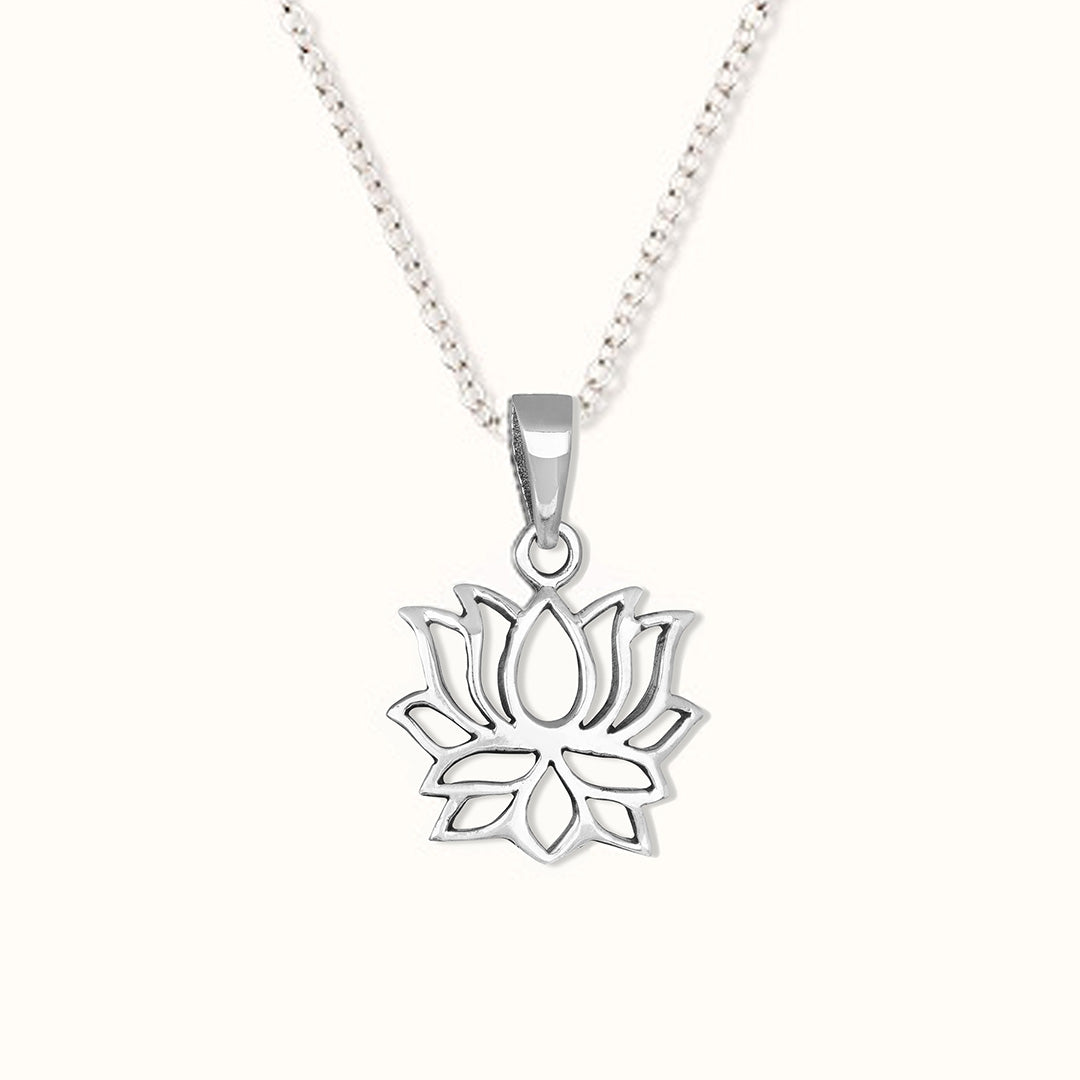 Lotus Charm Silber