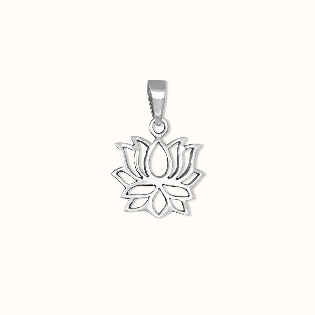 Lotus Charm Silber