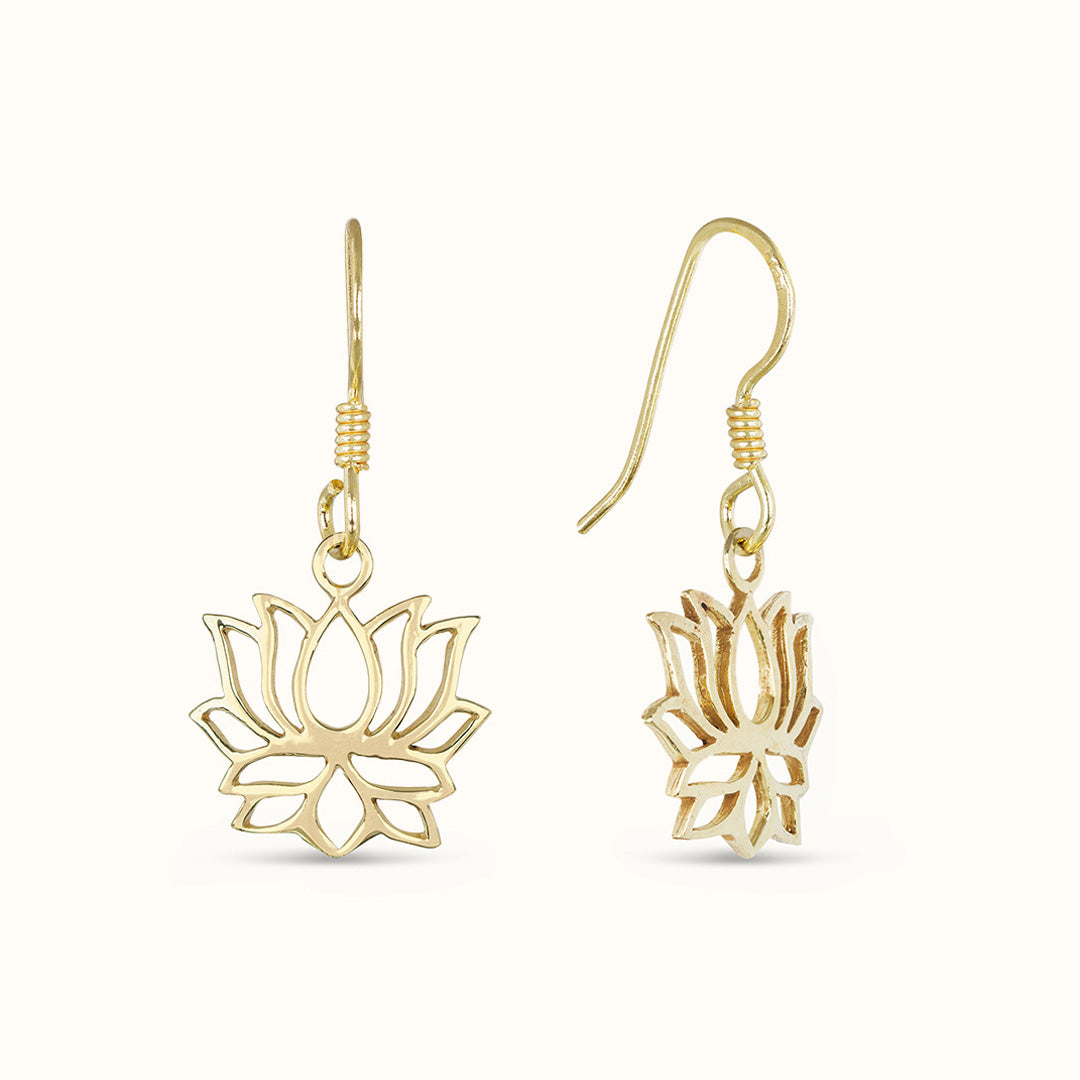 Lotus Ohrhänger Golden