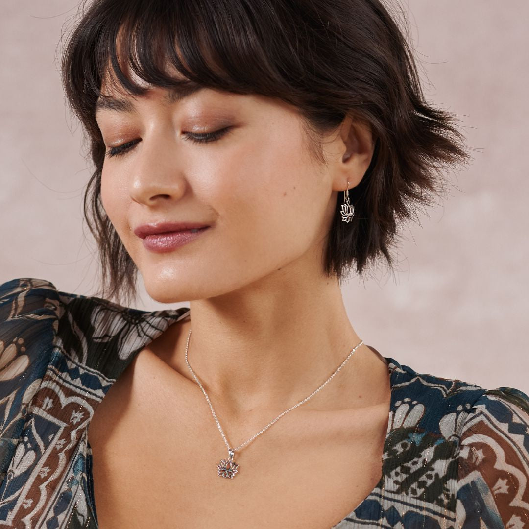 Lotus Charm Silber