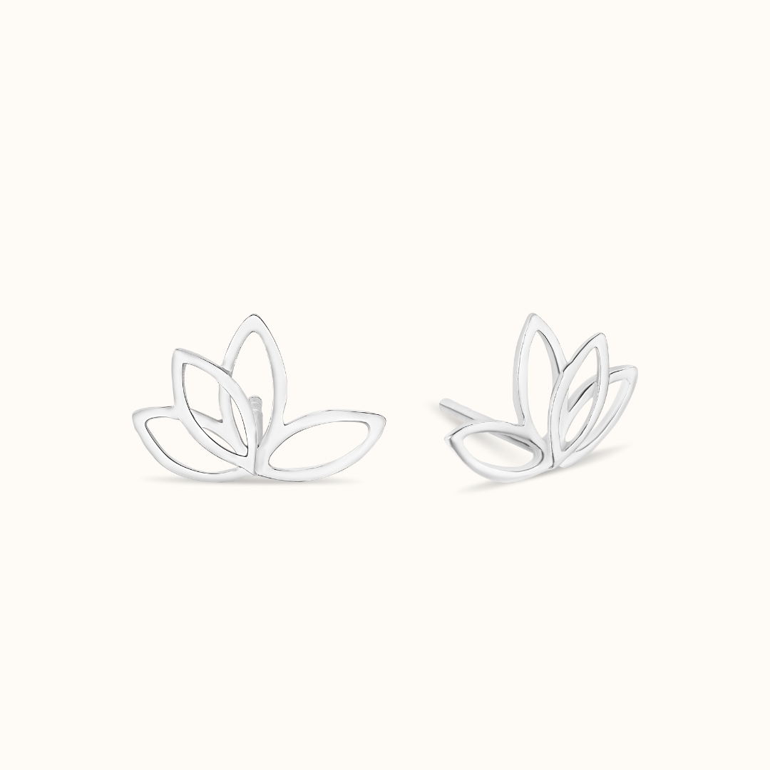 Lotus Ohrstecker Silber - Spirit of Liebs