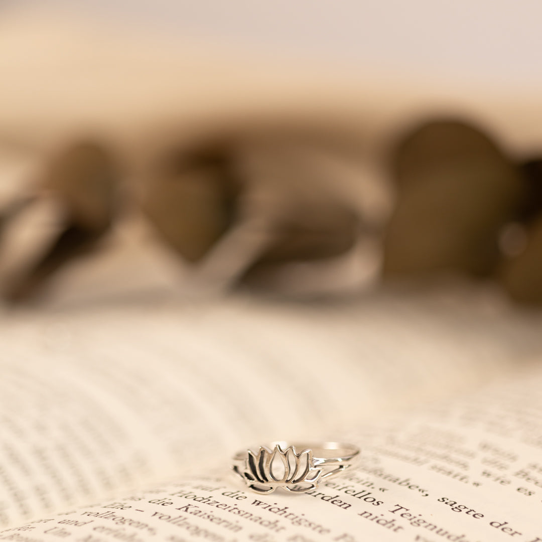 Lotus Ring Silber - Spirit of Liebs