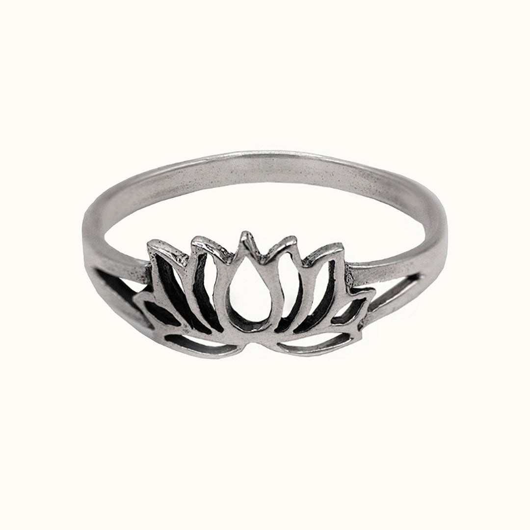 Lotus Ring Silber