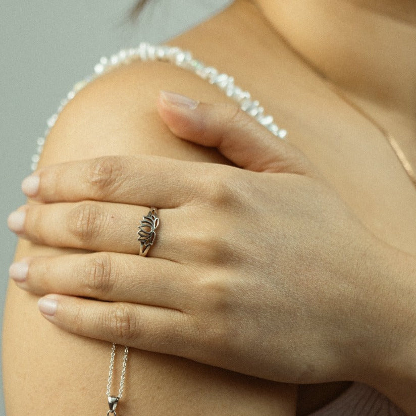 Lotus Ring Silber - Spirit of Liebs