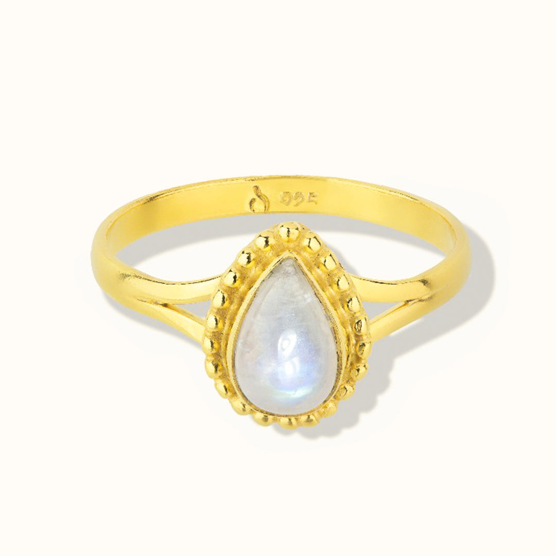 Maris Mondstein Ring Golden