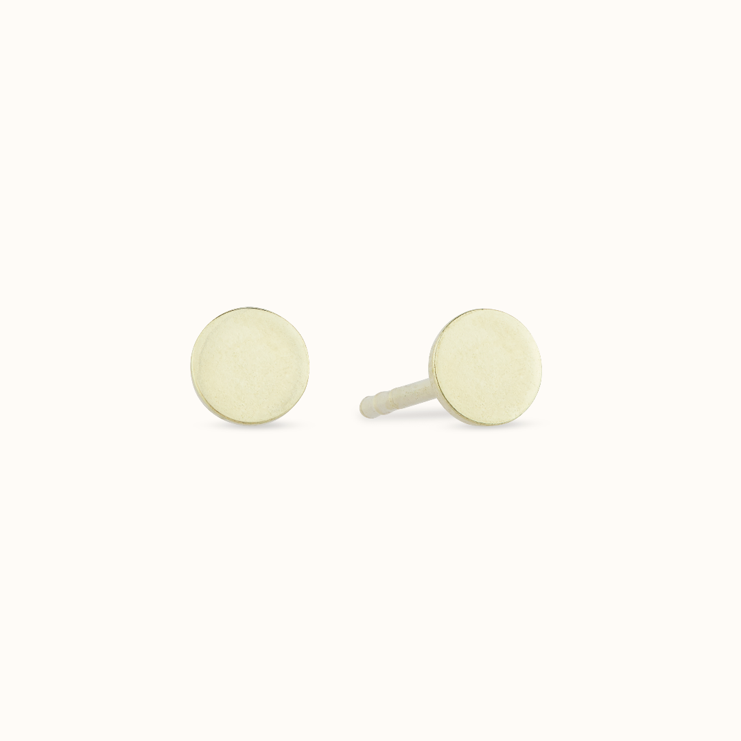 Mini Rund Ohrstecker Golden - Spirit of Liebs