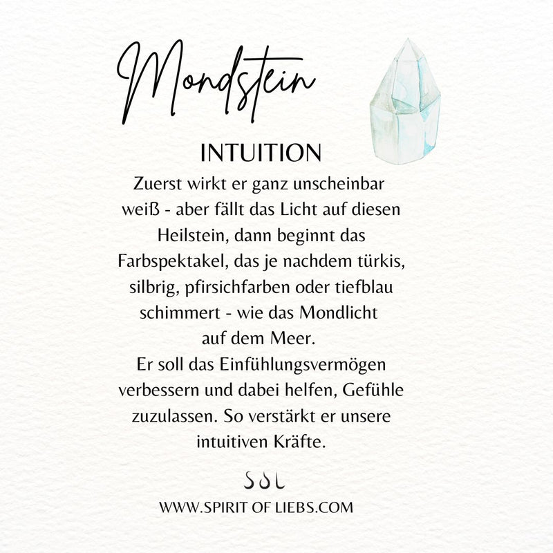 Agua Peach-Mondstein Ring Golden - Spirit of Liebs