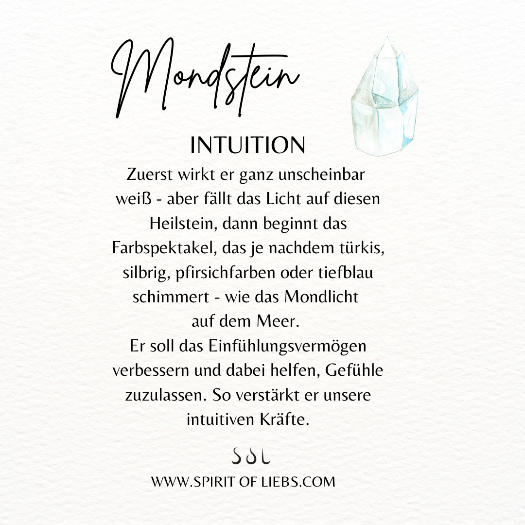 Venus Mondstein Silber Set