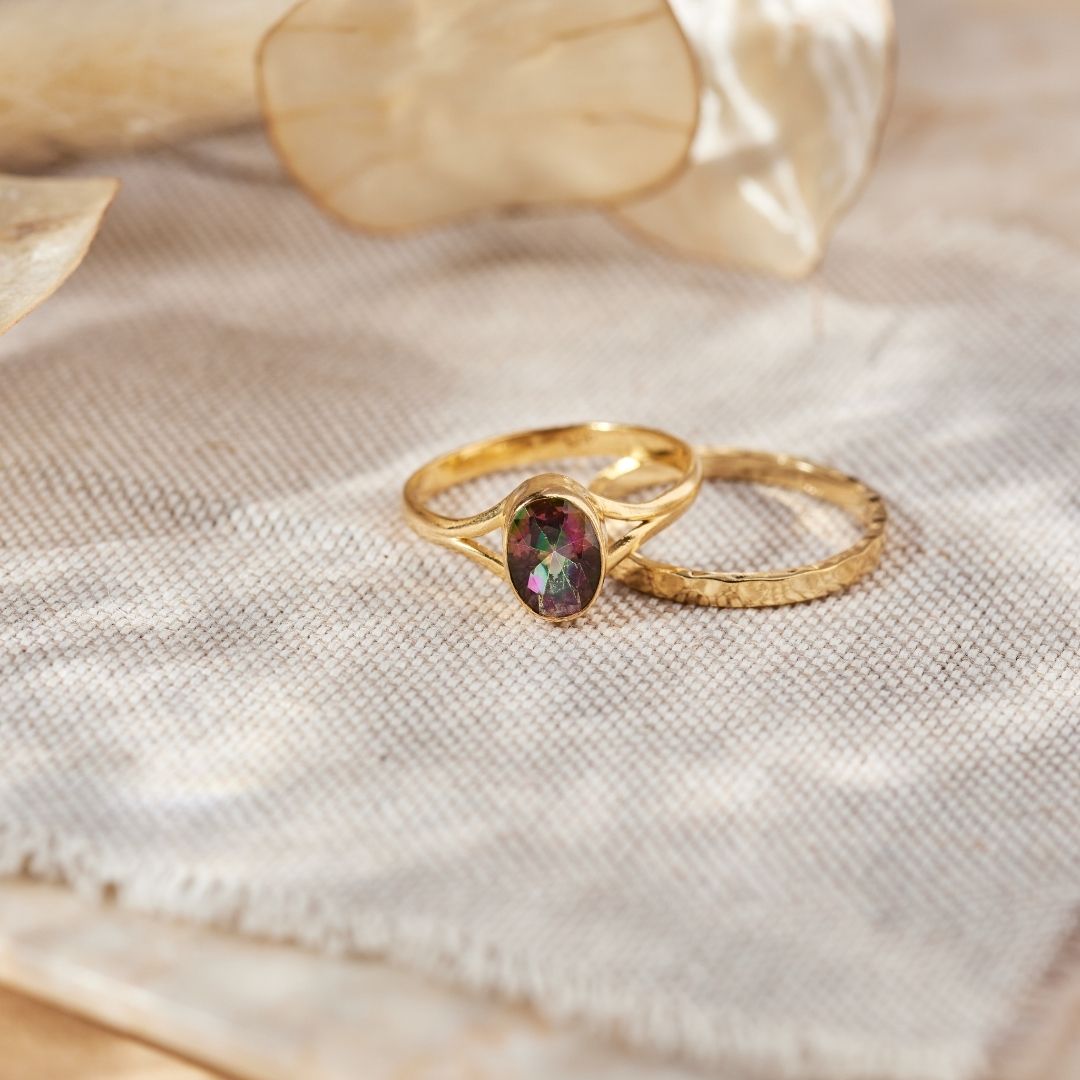 Mystic Duo Ring Golden Set