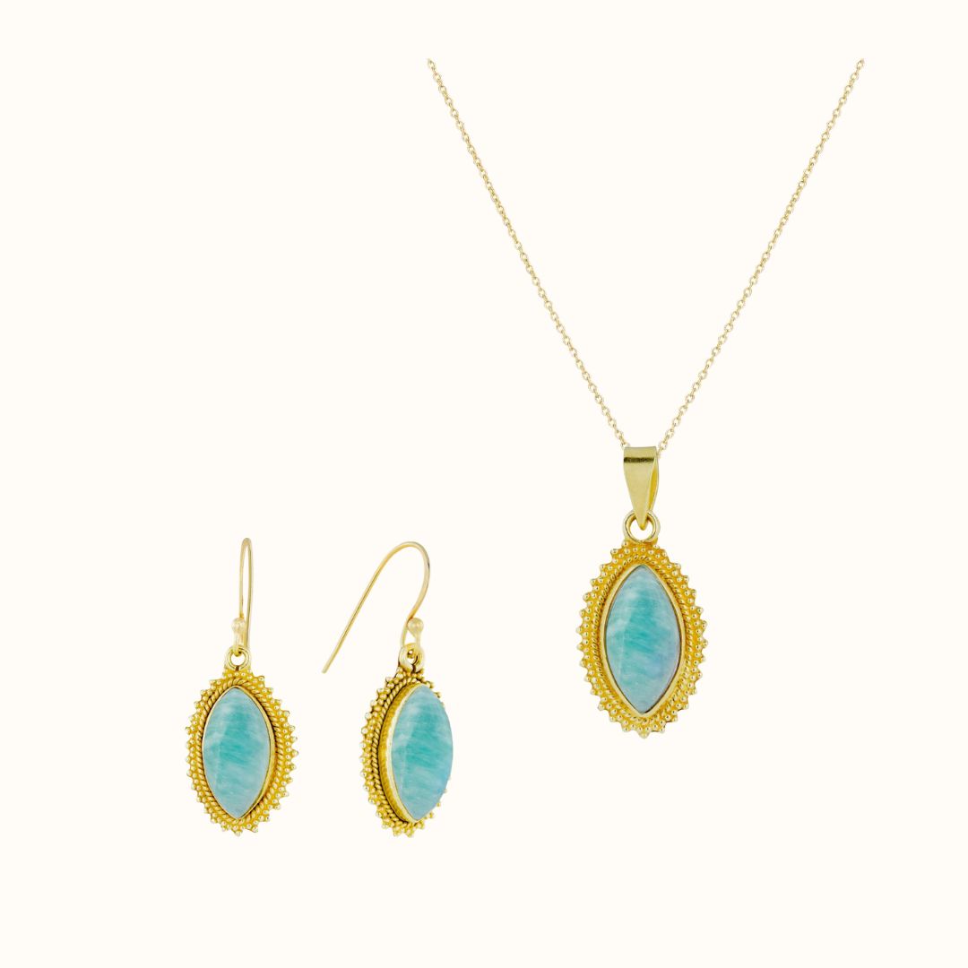 Namaste Amazonit Golden Set