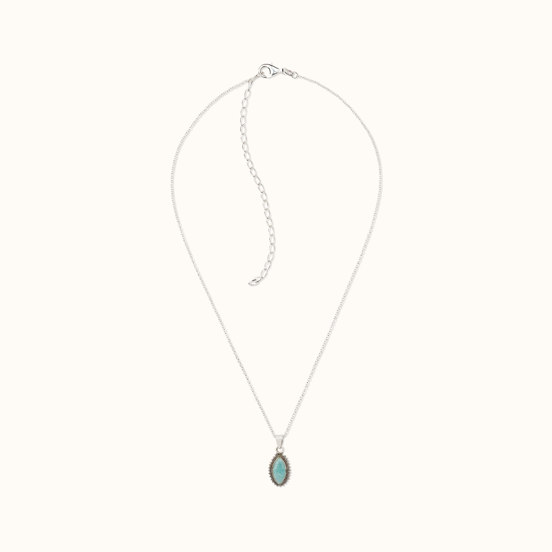 Namaste Amazonit Charm Silber - Spirit of Liebs