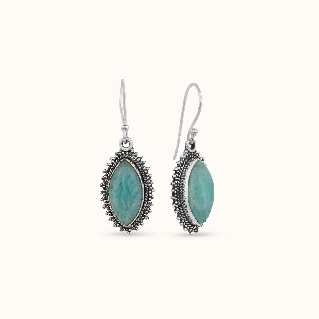 Namaste Amazonit Ohrringe Silber - Spirit of Liebs