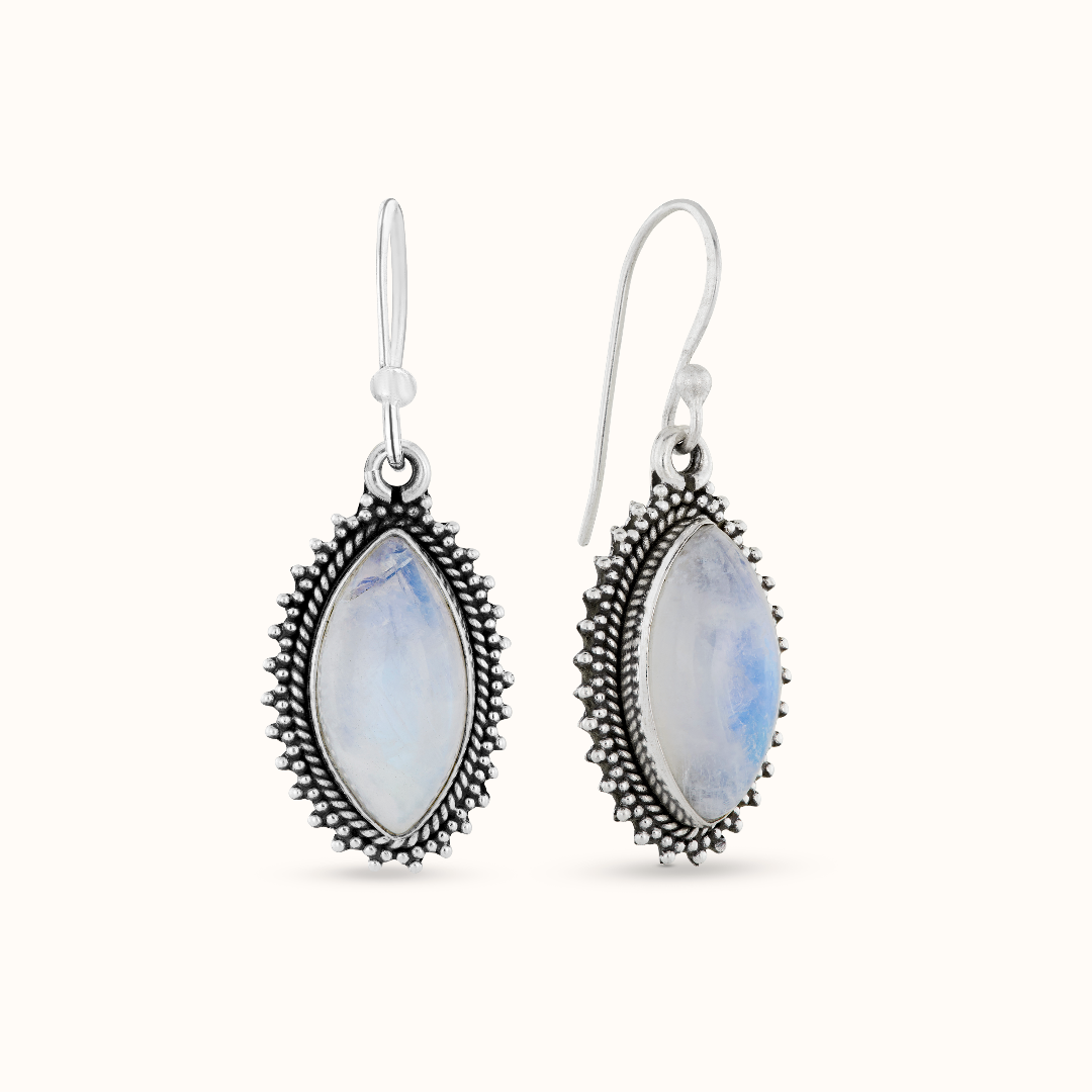 Namaste Mondstein Ohrringe Silber - Spirit of Liebs
