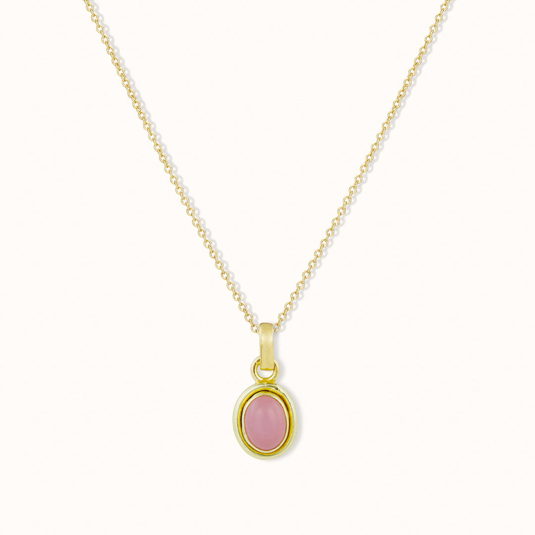 Nimbus Rosenquarz Charm Golden - Spirit of Liebs