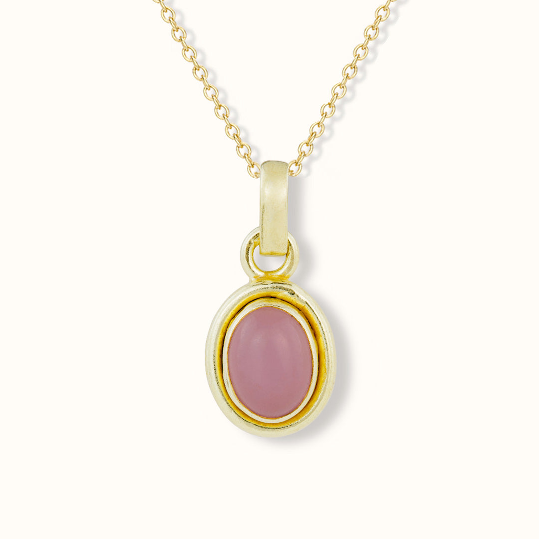 Nimbus Rosenquarz Charm Golden