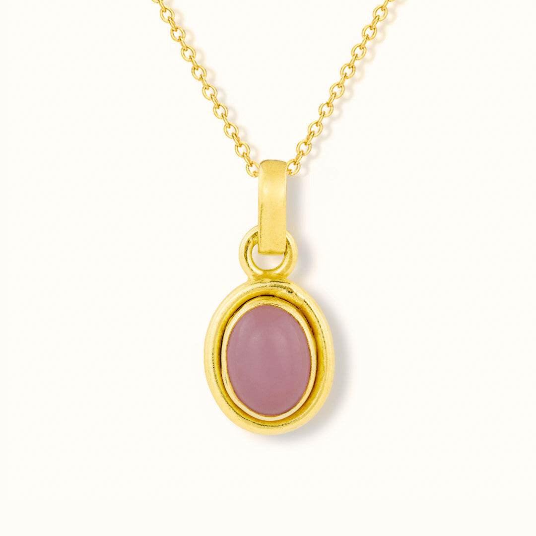 Nimbus Rosenquarz Charm Golden