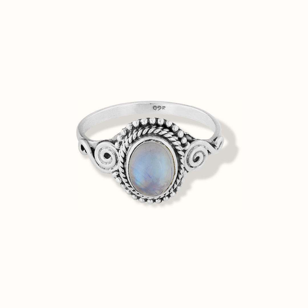 Nirmala Mondstein Ring Silber - Spirit of Liebs