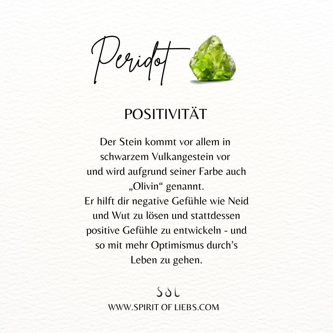 Indische Sonne Peridot Charm Golden - Spirit of Liebs