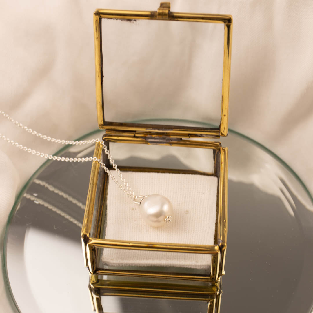 Perla Charm Silber